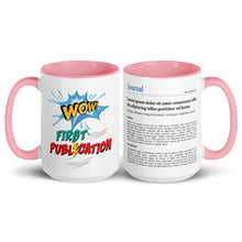 Publication Mug (Handle & Inside in Pink) - Perfect Gift for Master's/PhD Students, Postdocs, Professors, Researchers, and Scientists