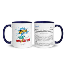 Publication Mug (Handle & Inside in Navy Blue) - Perfect Gift for Master's/PhD Students, Postdocs, Professors, Researchers, and Scientists
