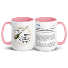 Publication Mug (Handle & Inside in Pink) - Perfect Gift for Master's/PhD Students, Postdocs, Professors, Researchers, and Scientists