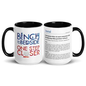 Publication Mug (Handle & Inside in Black) - Perfect Gift for Master's/PhD Students, Postdocs, Professors, Researchers, and Scientists