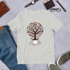 Unisex Short Sleeve Premium Cotton T-shirt - Coffee Is My Fuel