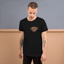 Unisex Short Sleeve Premium Cotton T-shirt - Steampunk Heart 1