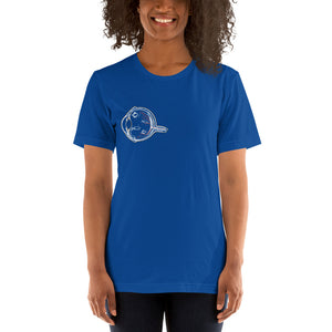 Unisex Short Sleeve Premium Cotton T-shirt - Your Eyes Are as Deep and Calm as the Sea