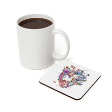 Floral Heart Cork Back Coaster | Gift for Cardiologists, Medical Students, Cardiac Nurses, or Heart Researchers