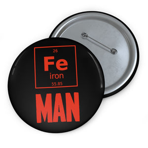 Fe Iron Man Pin Button