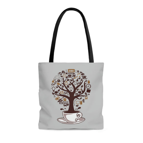 Coffee Tree Tote Bag | Gift for Academics, Teachers, Researchers, and Scientists