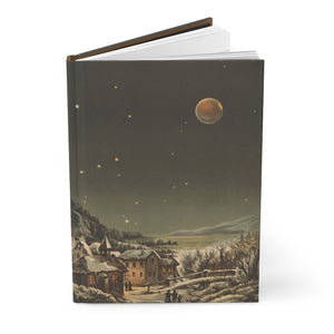 Blood Moon Eclipse Hardcover Journal Notebook