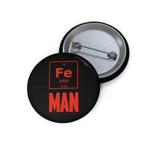 Fe Iron Man Pin Button