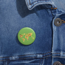 Animal World Map Pin Button