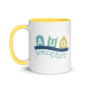 AUG (Start) Somewhere Mug (Handle & Inside in Color) | Gift for Biologists/Biology Lovers