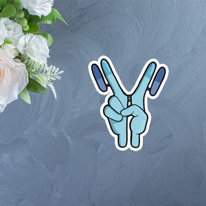 Antibody Peace Sign Sticker | Gift for Biologists, Biochemists, or Immunologists