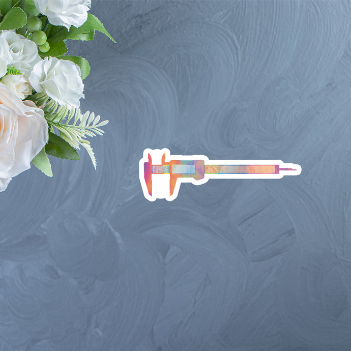 Colorful Caliper Sticker | Gift for Engineers