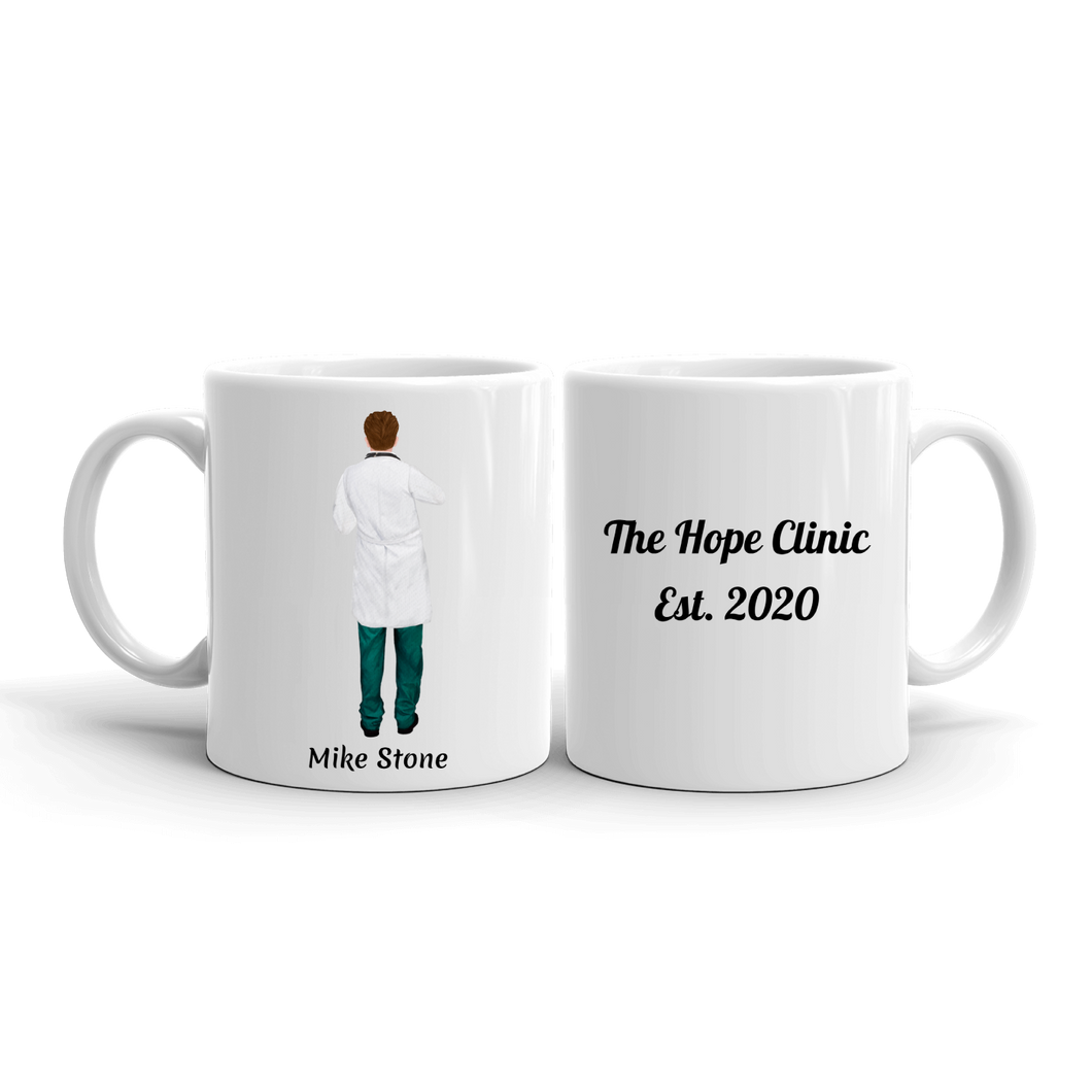 Personalized Team Mugs - Male Doctors and Nurses
