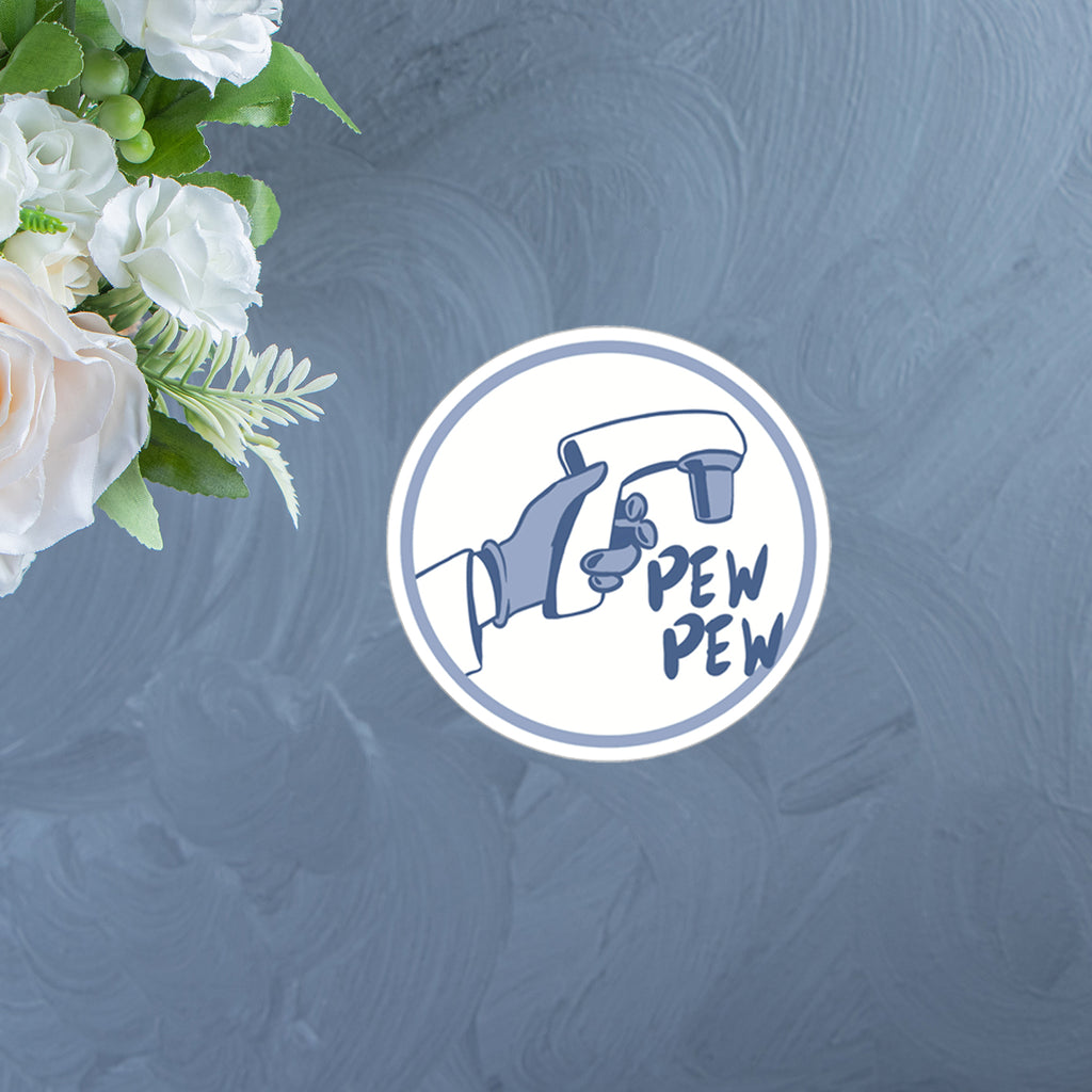 Sticker Pipite Biology Pipette Gun In Blue Sticker – ScienceGrit