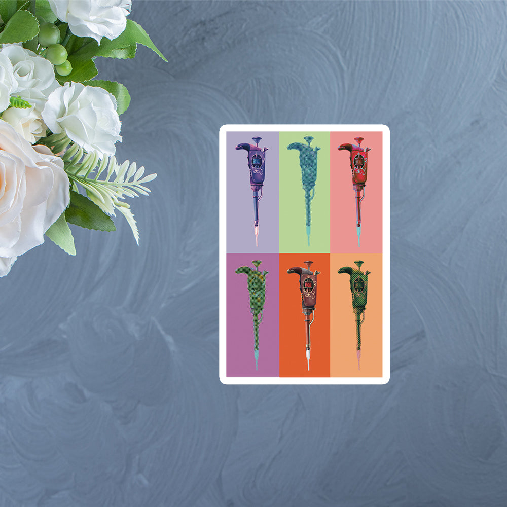 Sticker Pipite Pipette Painting Pop Art Sticker – ScienceGrit