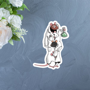 Prof. Whiskers, PhD Sticker