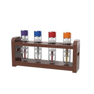 Custom LEGO® Lab Set - Centrifuge Tubes with Rack | Gift for Biologists, Medical Lab Technicians, and Chemists