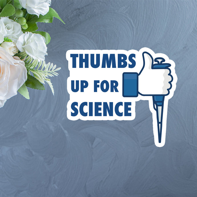 Thumbs Up for Science! Pipette Sticker