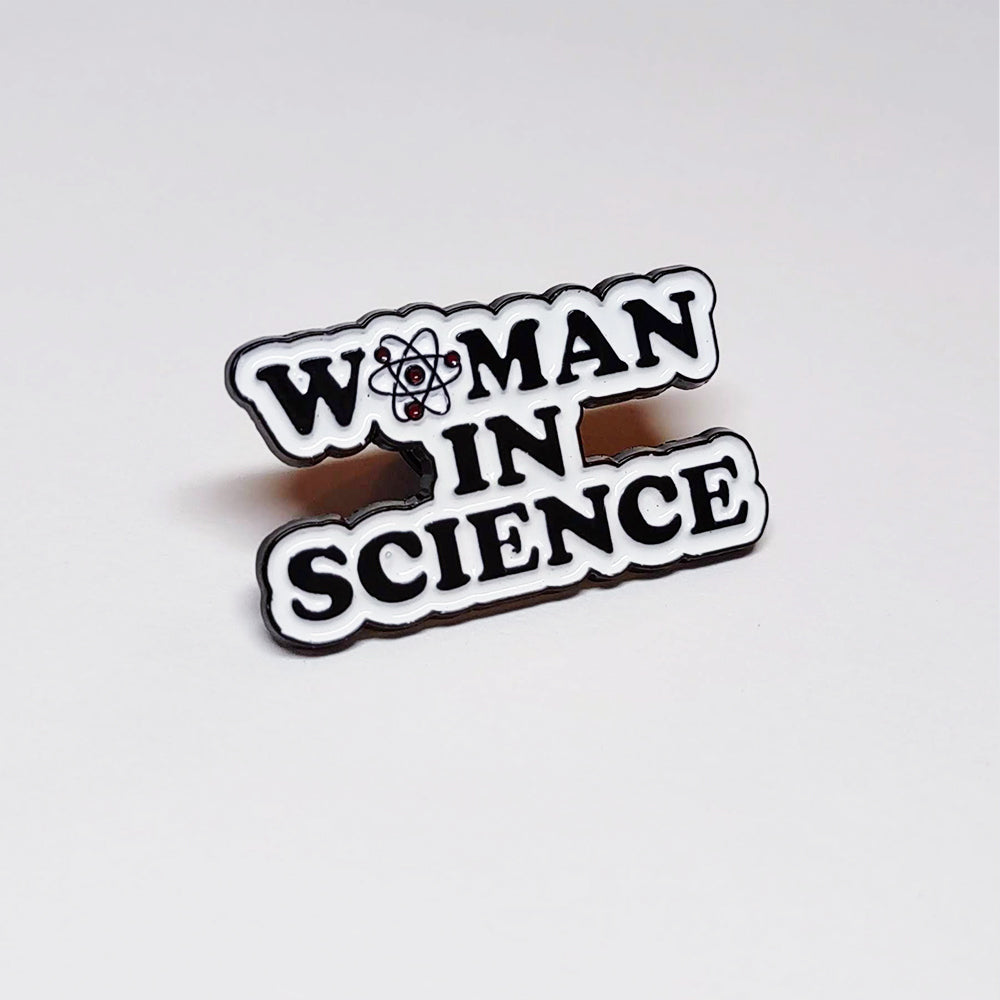 Woman In Science Pin | Gift for Woman Scientists, Science Teachers and Researchers