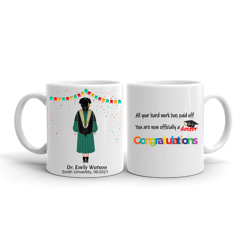 Personalized PhD Graduation Mug