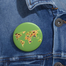 Animal World Map Pin Button