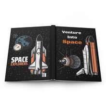 Venture Into Space Hardcover Journal Notebook