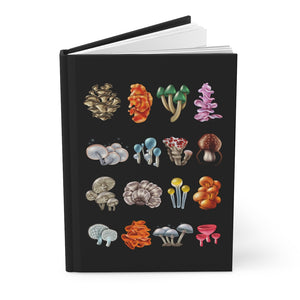 Meet The Mushrooms Hardcover Journal Notebook