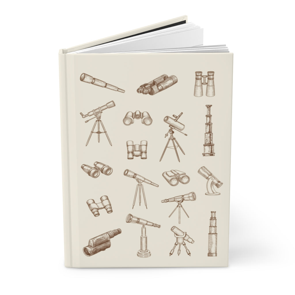 Binoculars & Telescope Hardcover Journal Notebook