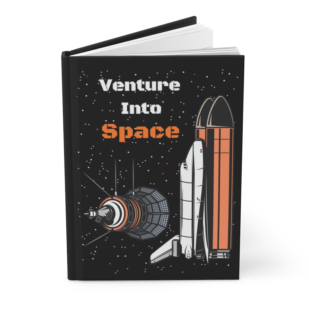 Venture Into Space Hardcover Journal Notebook