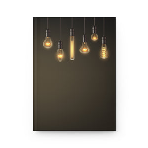 Light Bulbs Hardcover Journal Notebook