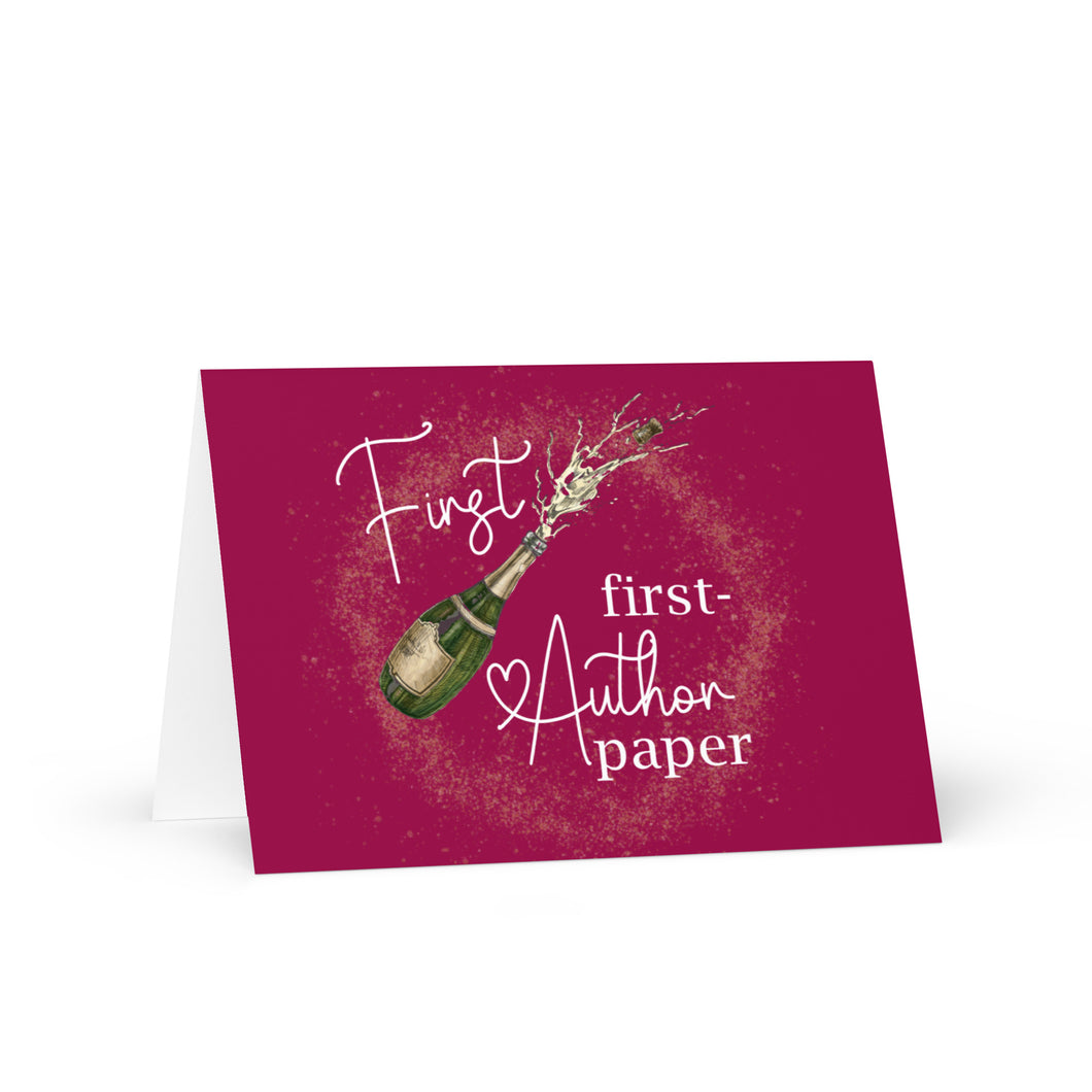 First First-Author Paper | Publication Celebration Greeting Card