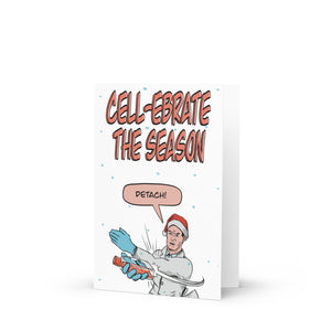 Cell-ebrate the Season (cell culture) Greeting Card