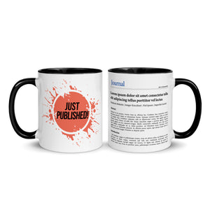 Publication Mug (Handle & Inside in Black) - Perfect Gift for Master's/PhD Students, Postdocs, Professors, Researchers, and Scientists