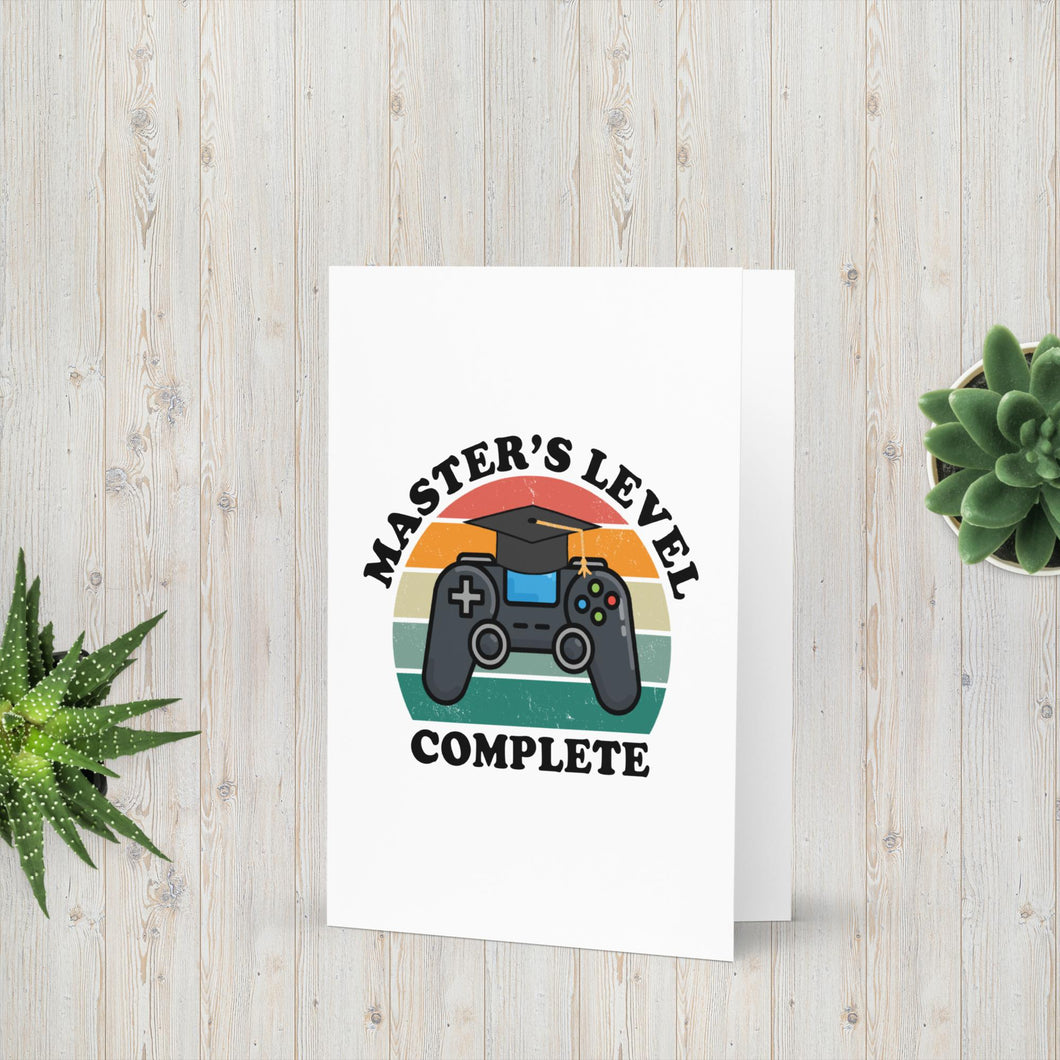 Master's Level Complete Greeting Card
