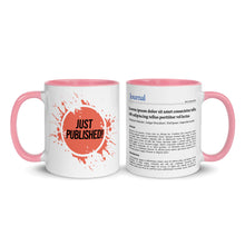 Publication Mug (Handle & Inside in Pink) - Perfect Gift for Master's/PhD Students, Postdocs, Professors, Researchers, and Scientists