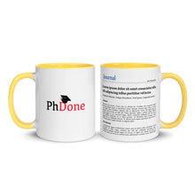 Publication Mug (Handle & Inside in Yellow) - Perfect Gift for Master's/PhD Students, Postdocs, Professors, Researchers, and Scientists